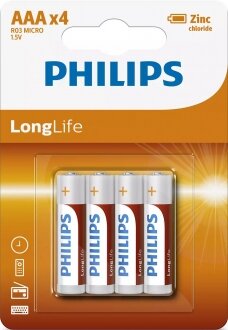 Philips LongLife AAA 4'lü (R03L4B/97) İnce Kalem Pil kullananlar yorumlar